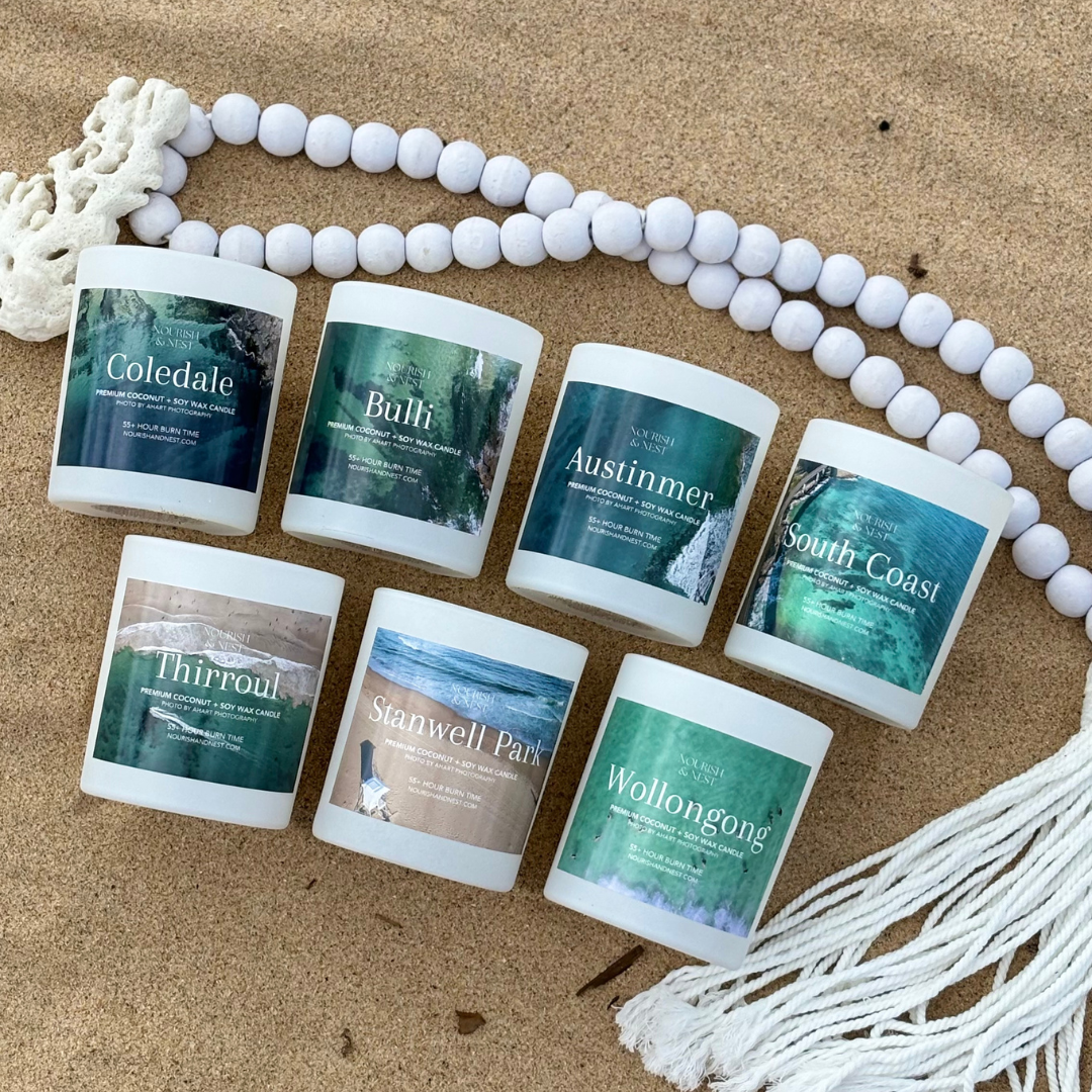 South Coast - premium coconut + soy wax candle