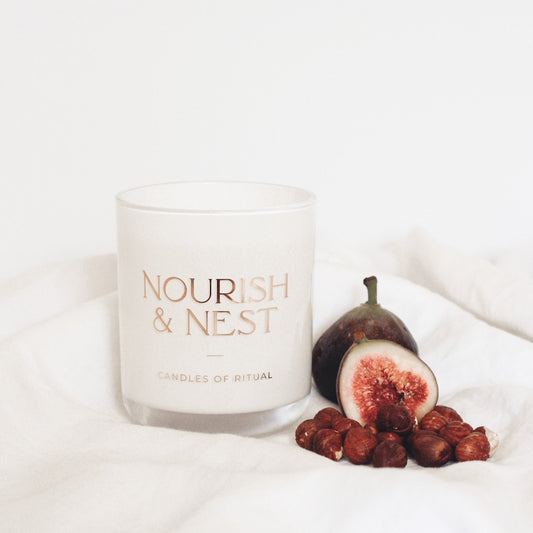 'Fig & Hazelnut' - coconut & soy candle
