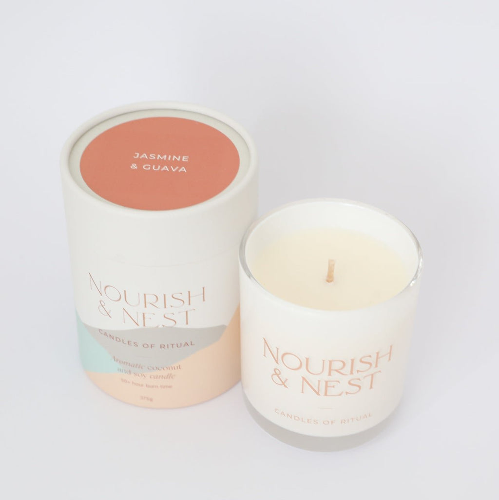 'Jasmine & Guava' - coconut & soy candle