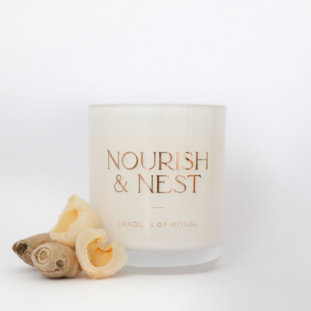‘Lychee & Ginger’ - coconut & soy candle