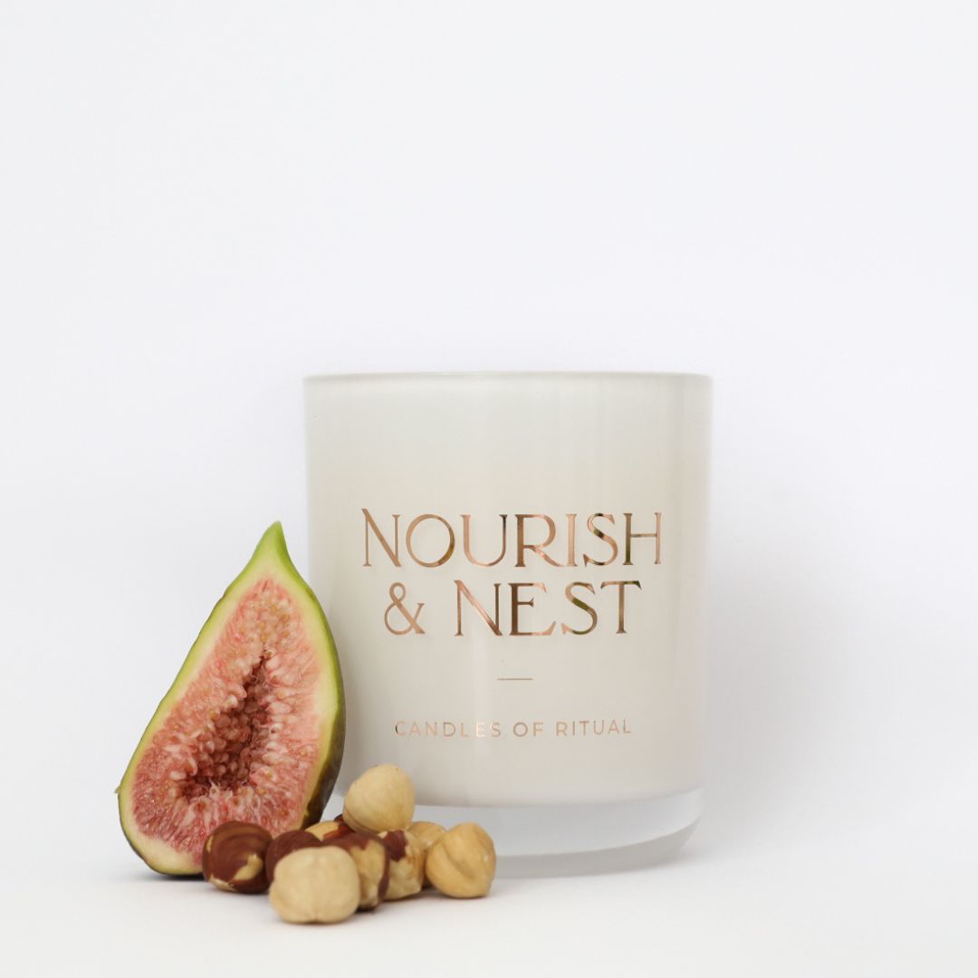 'Fig & Hazelnut' - coconut & soy candle