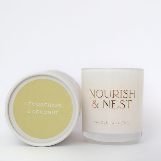 'Lemongrass & Coconut' - coconut & soy candle