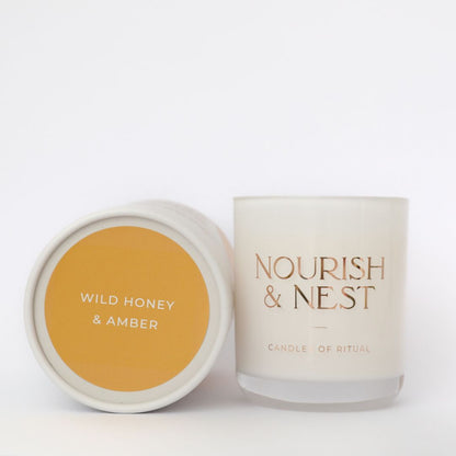 'Wild Honey & Amber' - coconut & soy candle