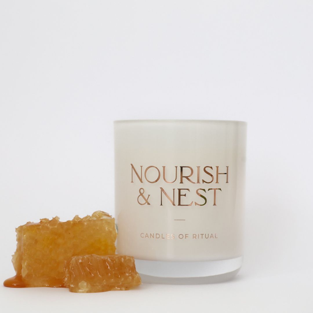 'Wild Honey & Amber' - coconut & soy candle