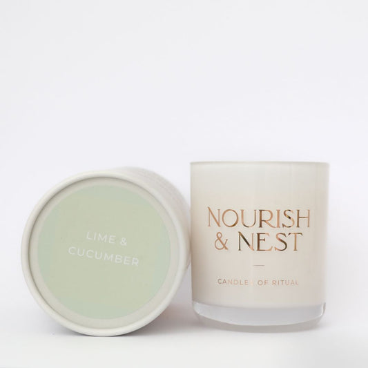 'Lime & Cucumber' - coconut & soy candle