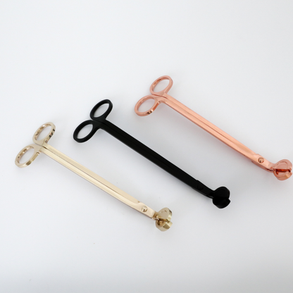 Rose Gold Candle Snuffer & Wick Trimming Scissors