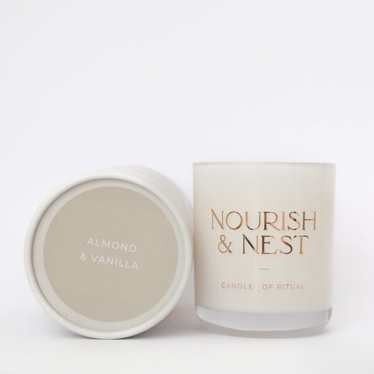 'Almond & Vanilla' - coconut & soy candle