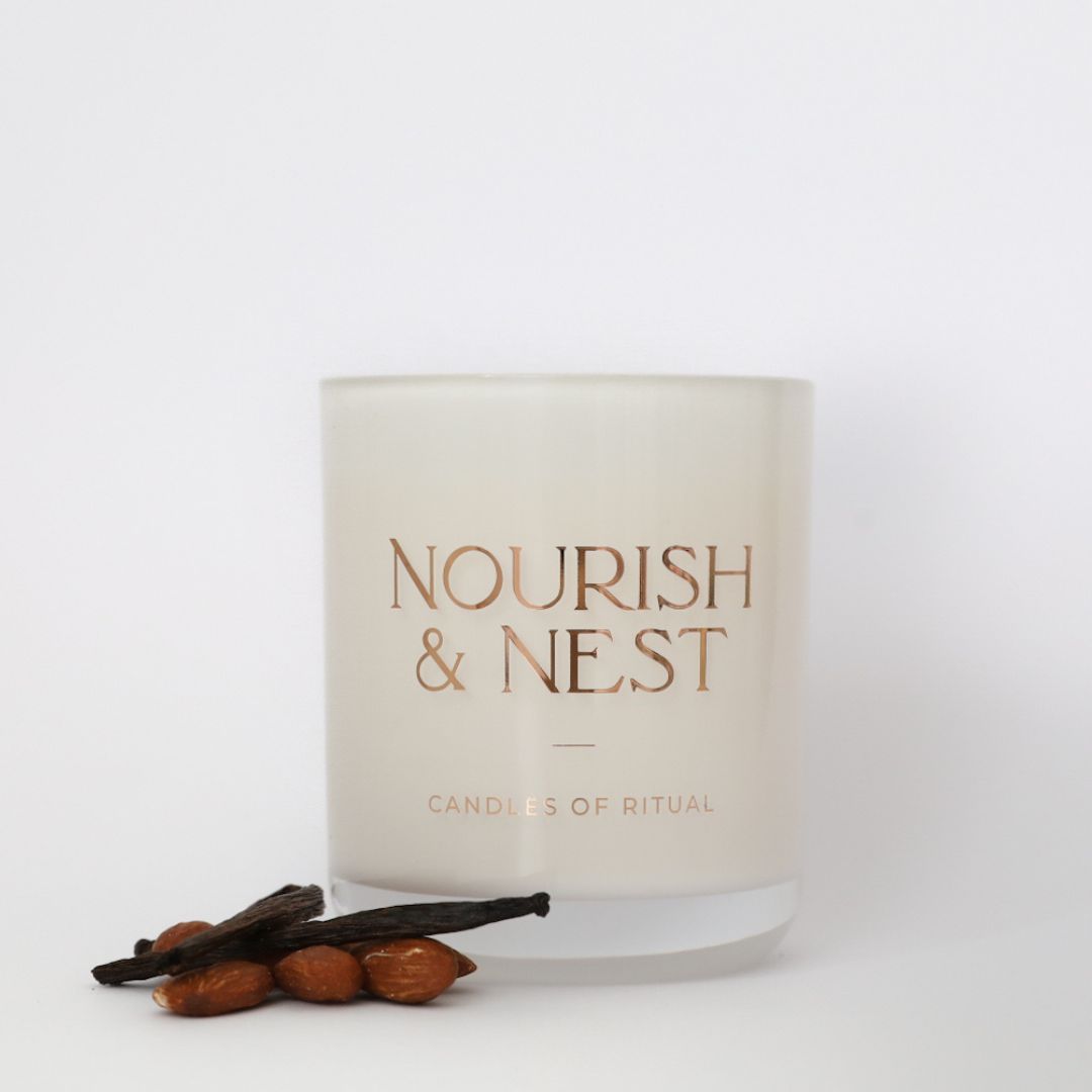 'Almond & Vanilla' - coconut & soy candle