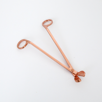 Rose Gold Candle Snuffer & Wick Trimming Scissors