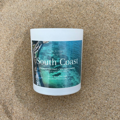 South Coast - premium coconut + soy wax candle