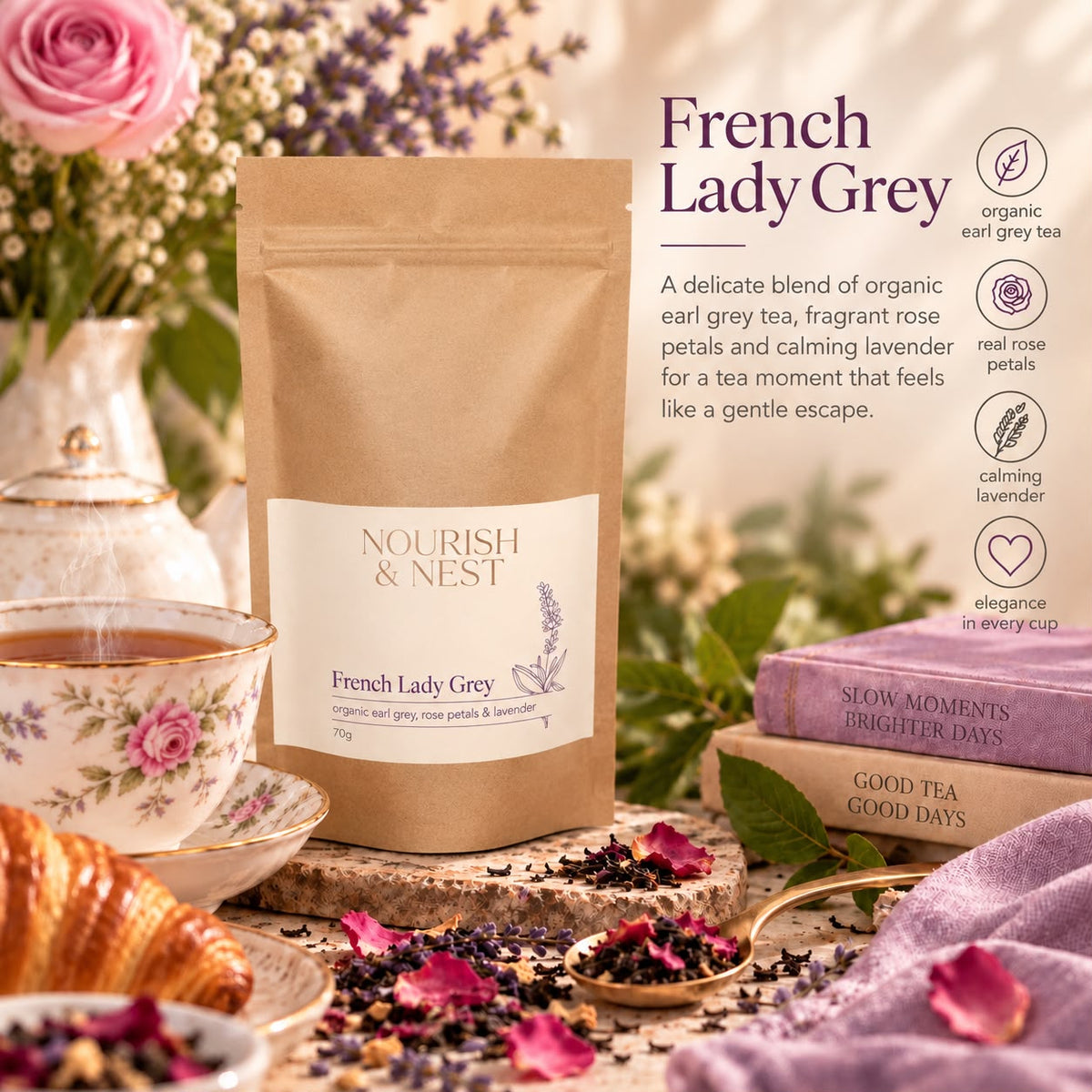 'French Lady Grey' Organic Tea