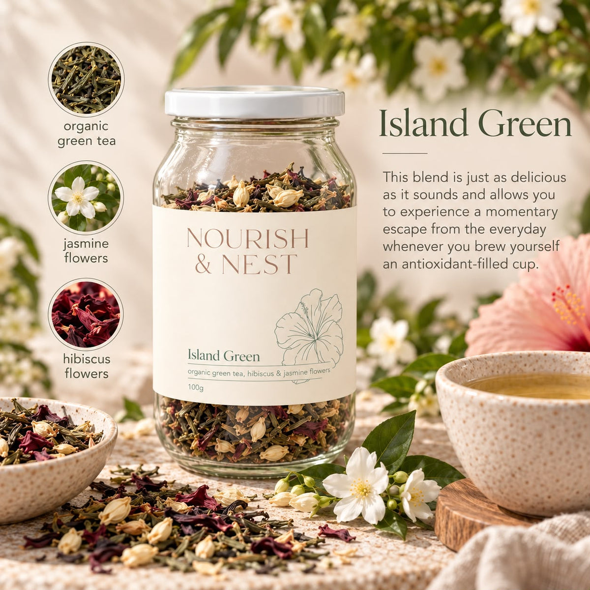 'Island Green' Organic Tea