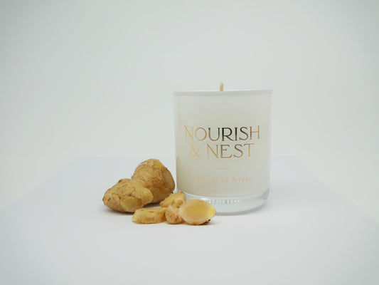 ‘Lychee & Ginger’ - coconut & soy candle