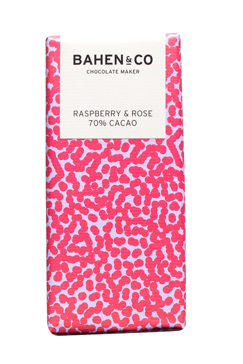 Raspberry & Rose Chocolate Bar