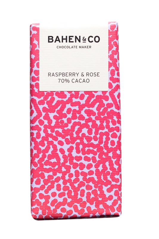 Raspberry & Rose Chocolate Bar