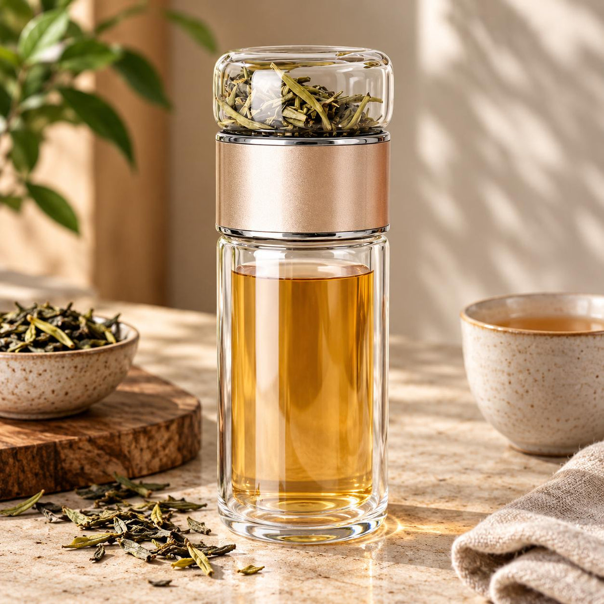 Glass Tea Infuser Bottle