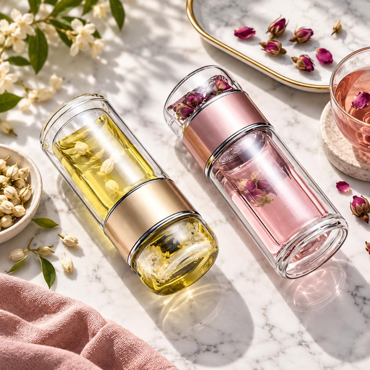Glass Tea Infuser Bottle