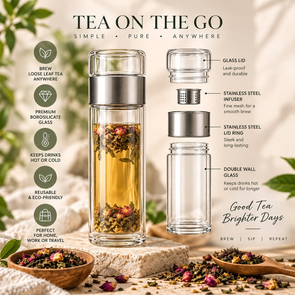 Glass Tea Infuser Bottle