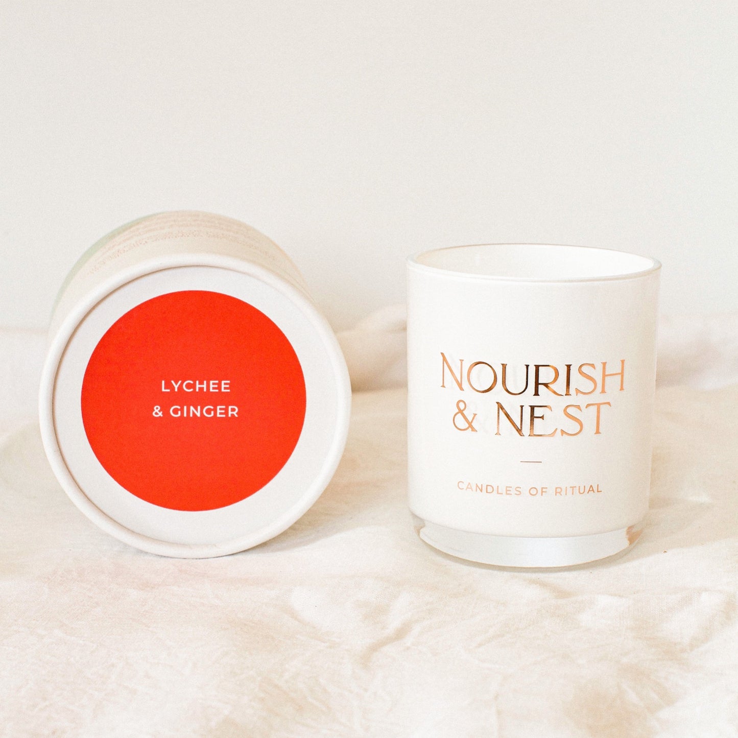 ‘Lychee & Ginger’ - coconut & soy candle